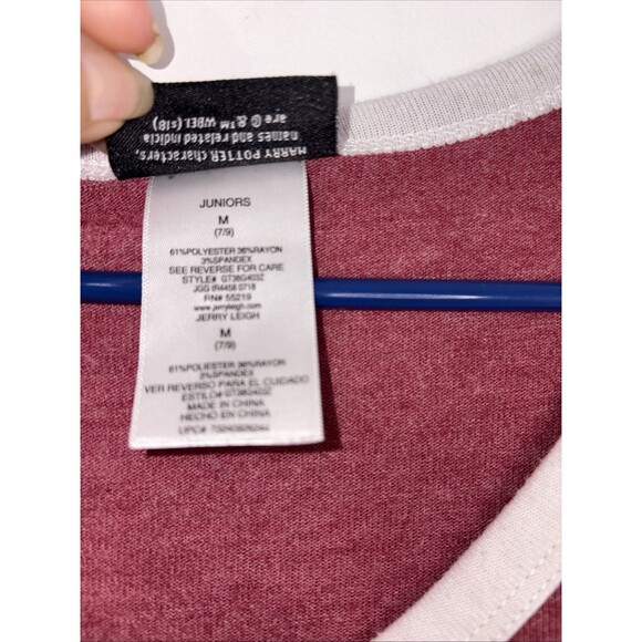 Harry Potter Hogwarts School of Witchcraft and Wizardry T-Shirt LS Jr Medium - Picture 3 of 5